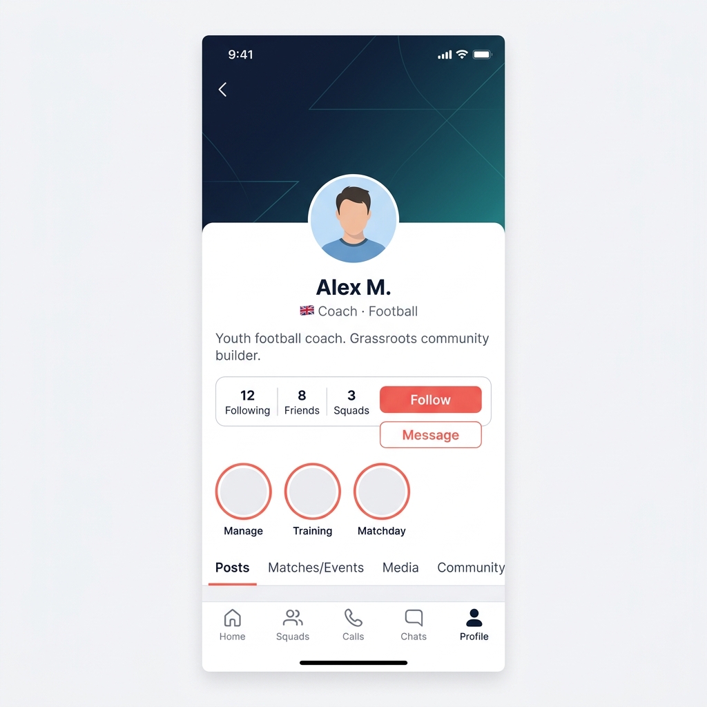Player profile and community features